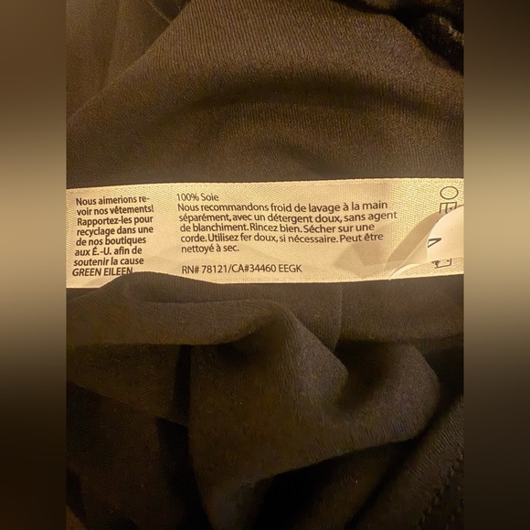 Eileen Fisher Stretch Silk Jersey Scoop Neck Tunic Sz PM - Picture 5 of 5